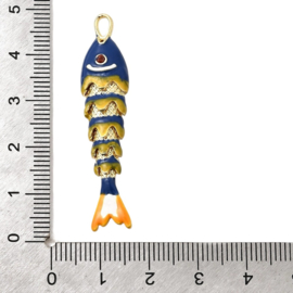 Tropische Vis Bedel - Gold Plated