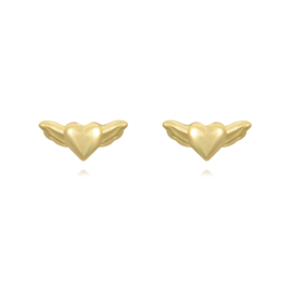 Heartwings Ear Studs Gold Vermeil / Oorstekers