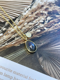 Labradorite Drop Necklace Gold Vermeil / Muja Juma