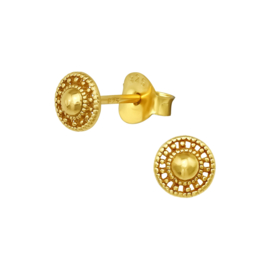 Knob Studs Gold Vermeil Oorstekers