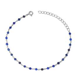 Lapis Lazuli Harmonic Bracelet / Sterling Silver