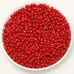 Miyuki Rocailles 2 mm Opaque Luster Red 426