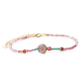 Beaded Armband Roze