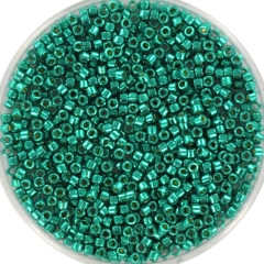 Miyuki Delica 2 mm Duracoat Galvanized Dark Aqua Green 2506