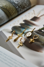 The Key Single Earring Gold Plated