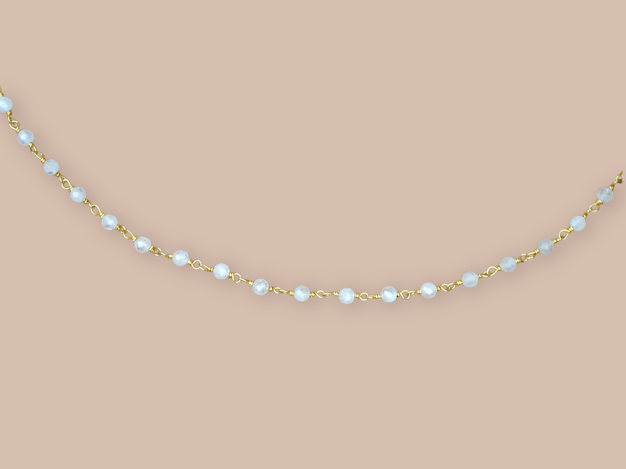 Moonstone Harmonic Necklace Gold Vermeil
