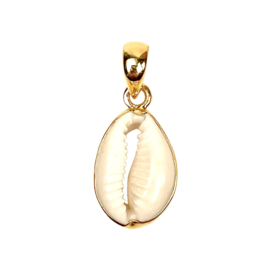 Cowrie Shell Pendant Gold Vermeil 