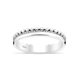 Dotted Band Ring Sterling Silver