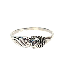 Buddha Ring Sterling Silver