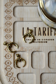 Crescent Moon Pendant Brass