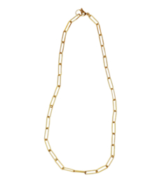 Chunky Plain Stainless Steel Necklace Gold