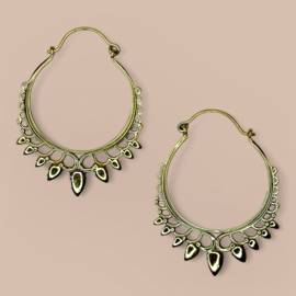 Maya Gypsy Hoops Brass