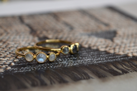 Jiya Moonstone Ring Gold Vermeil