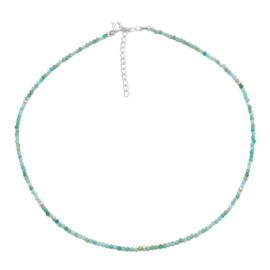 Amazonite Necklace Sterling Silver