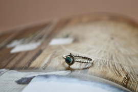 Matahari Dots Turquoise Ring Sterling Silver