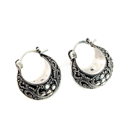 Chunky Bohemians Sterling Silver Earrings