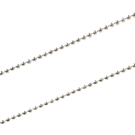 Ball Chain Necklace Sterling Silver 90 cm