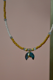 Labradoriet Maan Ketting Goud