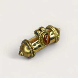 Tribal Tijger Oog Prayer Box - Brass