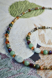 Autumn Treasures – Edelsteen Ketting & Armband Set