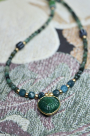 Sari Heart Emerald Ketting
