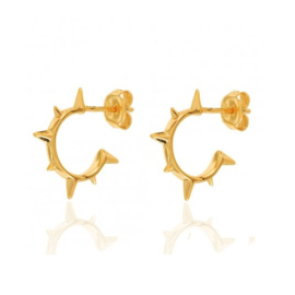 Spike Studs Gold Vermeil