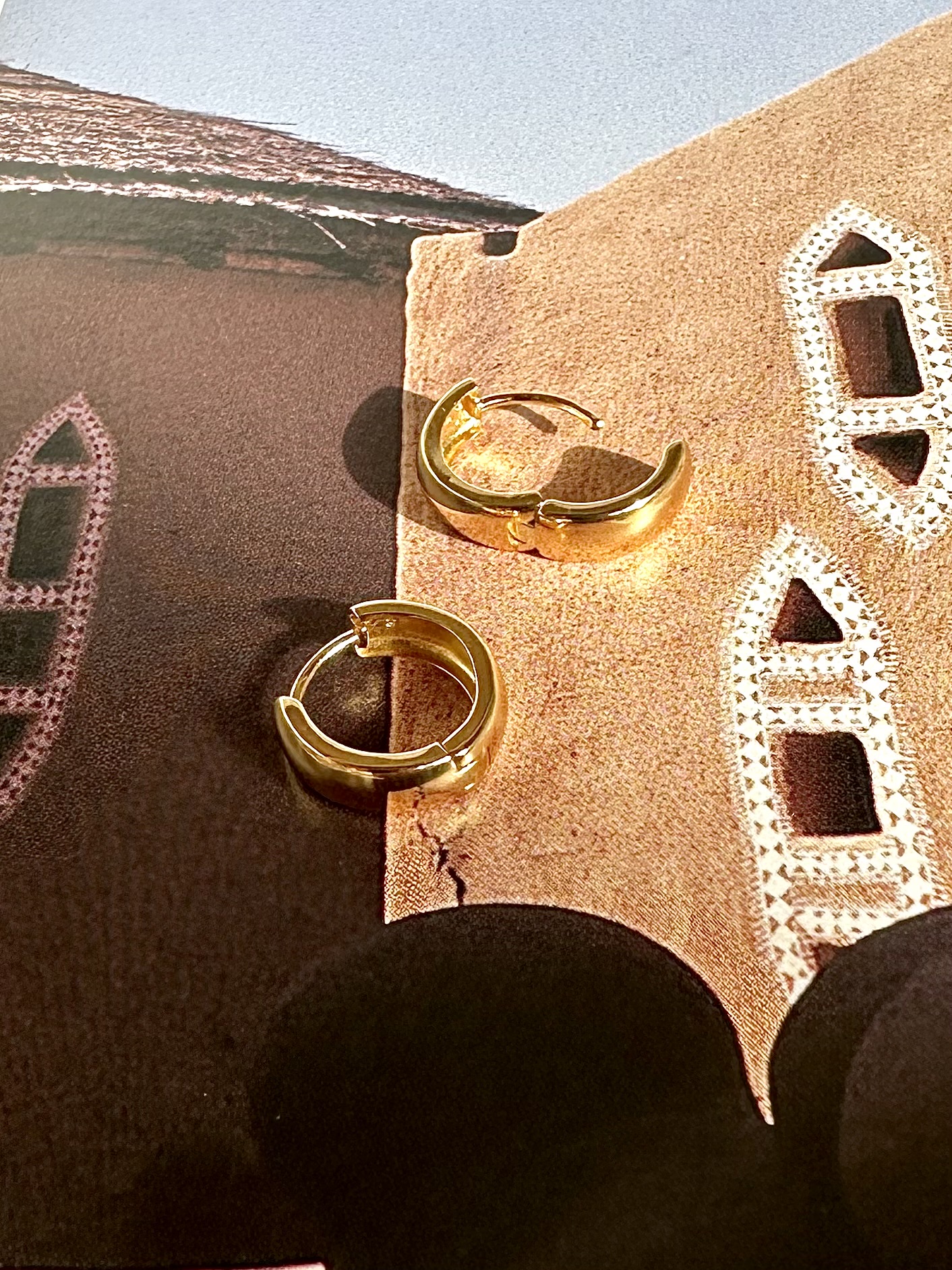 Chubby Hoops Gold Vermeil