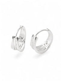 Livia Hoop Oorbellen - Silver Plated