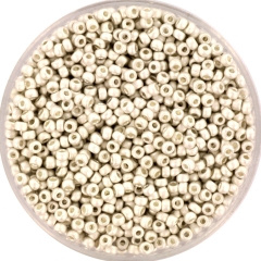 Miyuki Rocailles 2 mm Matte Bright Sterling Plated 11-961F