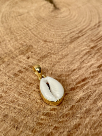 Cowrie Shell Pendant Gold Vermeil 