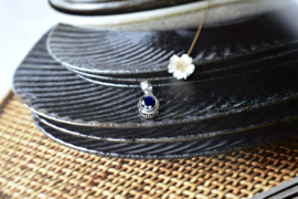 Selenium Ocean Kyaniet Hanger - Sterling Zilver