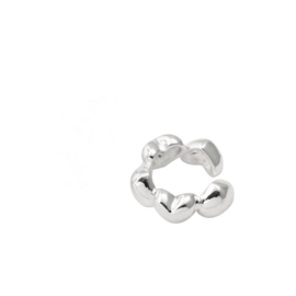 Hartjes Ear Cuff - Silver Plated