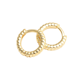 Twisted Hoops Gold Plated