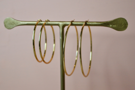 Extra Large Hoops - Stainless Steel Gold Plated