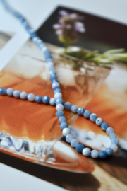 Blauw Opaal 3 mm Facet Kralen