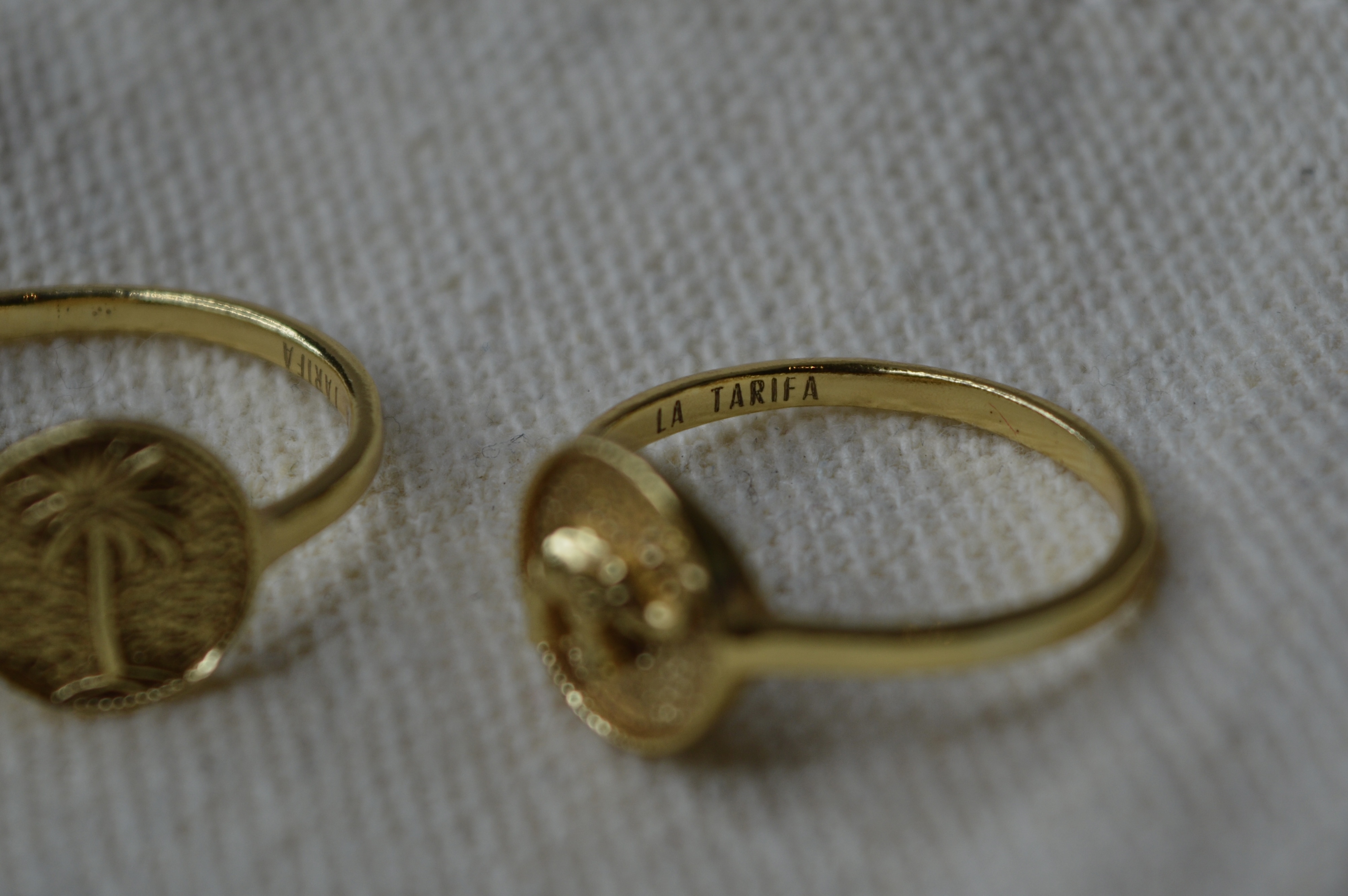 Palm Signet Ring Gold Plated