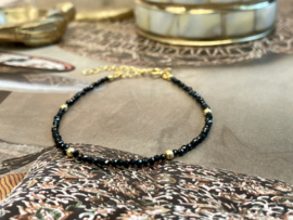 Black Onyx Gold Vermeil Bracelet / Armband