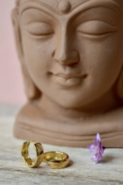 Luna Huggie Hoops 11mm - Gold Vermeil