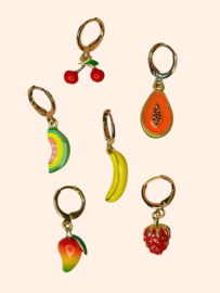 Fruit Vibes Oorbel - Gold Plated