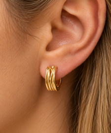 Livia Hoop Oorbellen - Gold Plated