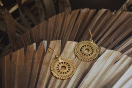 Gipsy Wheel Gold Vermeil Earrings / Muja Juma