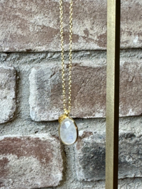 Moonstone Drop Necklace Gold Vermeil / Muja Juma