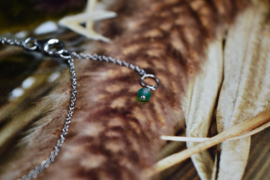 Green Onyx Sterling Silver Bracelet / Armband