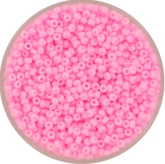 Miyuki Rocailles 2 mm opaque dyed cotton candy pink 11-415