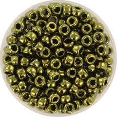 Miyuki Rocailles 4 mm Metallic Olive 6-459