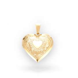 Heart Medaillon Pendant Stainless Steel
