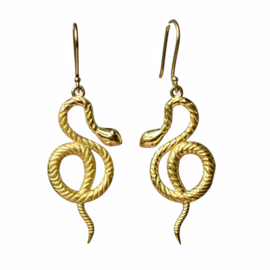 Snake Earrings Brass