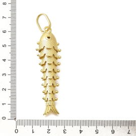 Vis Groot Bedel - Gold Plated