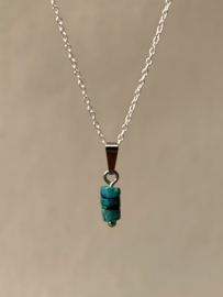 Turquoise 3-Stone Pendant