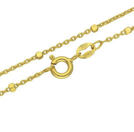 Box Necklace Gold Vermeil 45 cm